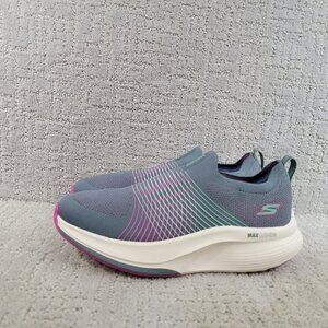 Skechers Go Walk Max Walker-Sally US 8 Gray Purple Casual Shoes 125052-CCPR